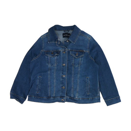 Blue Plus Solid Denim Jacket