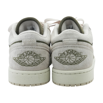 Jordan 1 Low SE Medium Olive Sail Low-Top Athletic Shoes