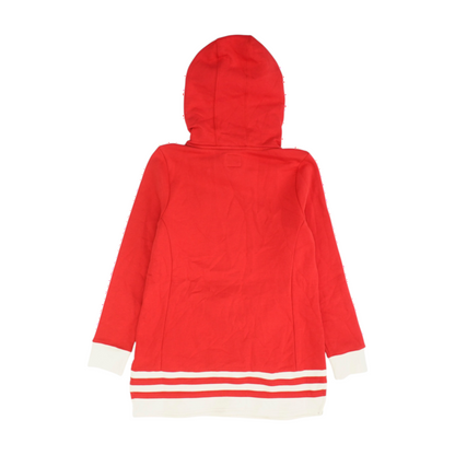 Red Solid Hoodie Pullover