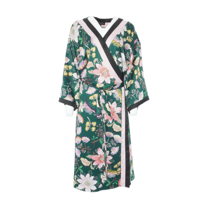 Green Plus Floral Midi Dress