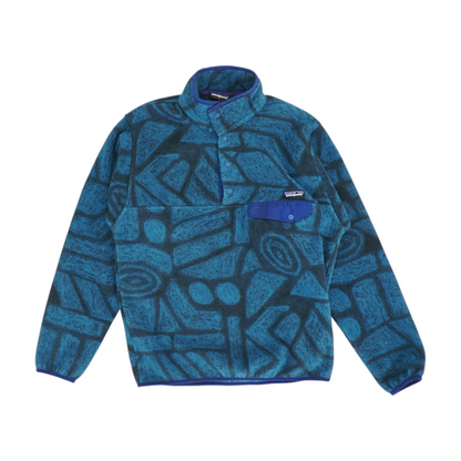 Blue Print Fleece Pullover