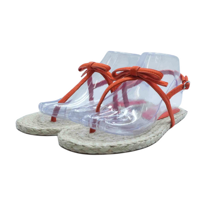 Stuart Weitzman Orange Flat Sandals – Image 4