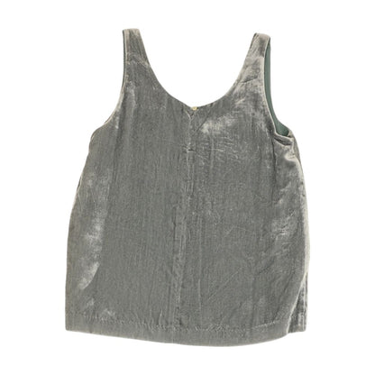 Gray Solid Sleeveless Blouse
