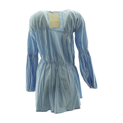 Blue Striped Mini Dress