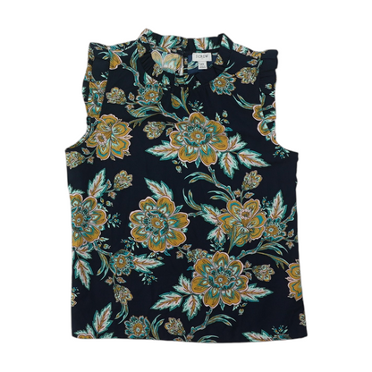 Navy Floral Blouse