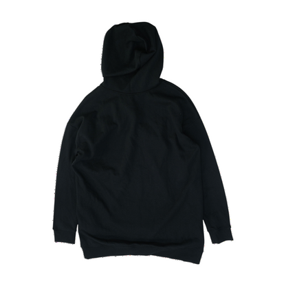 Black Solid Hoodie Pullover