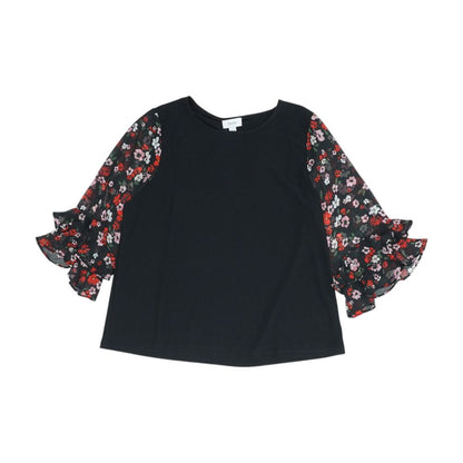 Black Floral Blouse