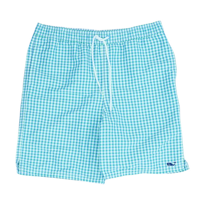 Green Check Swim Bottom