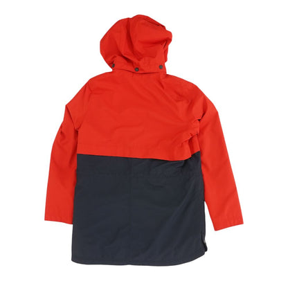 Navy Color Block Puffer Jacket