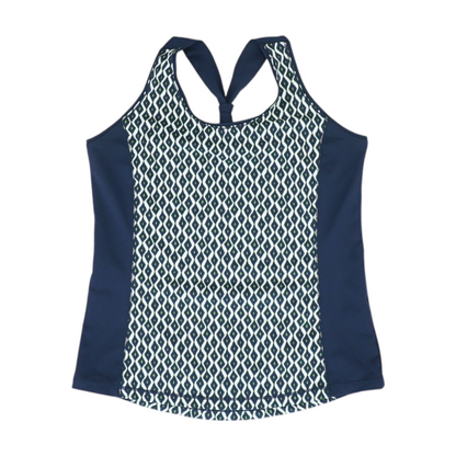 Navy Geometric Active T-Shirt