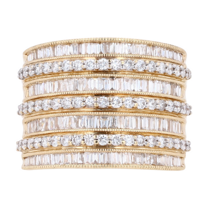1 1/2 ctw 14K Yellow Gold Diamond Fashion Ring
