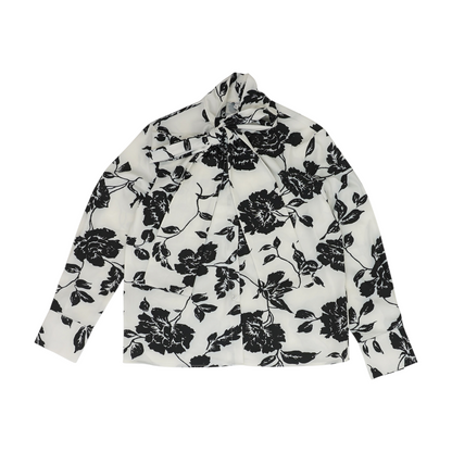White Floral Button Down