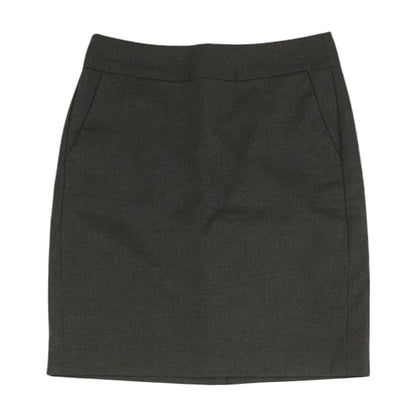 Black Solid Mini Skirt