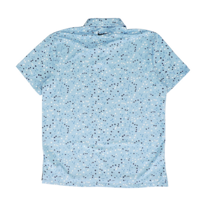 Blue Print Short Sleeve Polo
