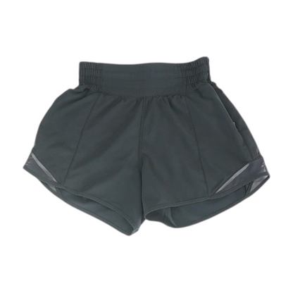Black Solid Active Shorts