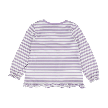 Purple Striped Blouse