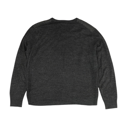 Gray Chevron Pullover Sweater
