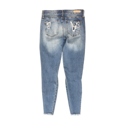 Navy Solid Skinny Leg Jeans