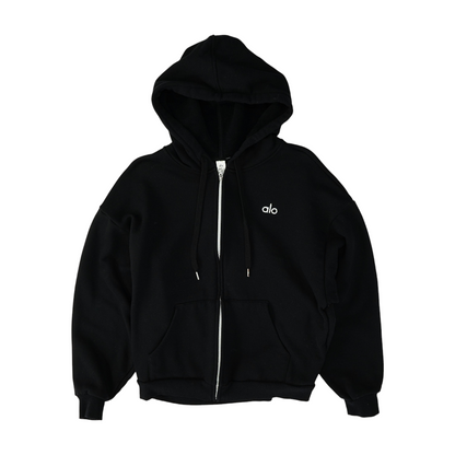 Black Solid Active Jacket