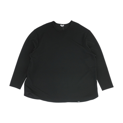 Black Solid Pullover Sweater