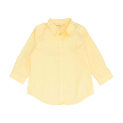 Yellow Petite Button Down