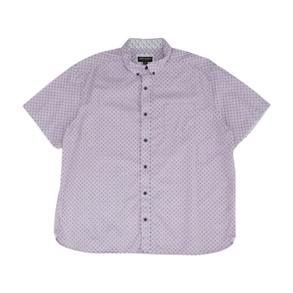 Lavender Abstract Short Sleeve Button Down