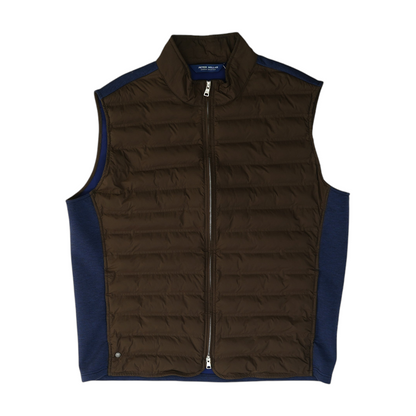 Brown Color Block Vest
