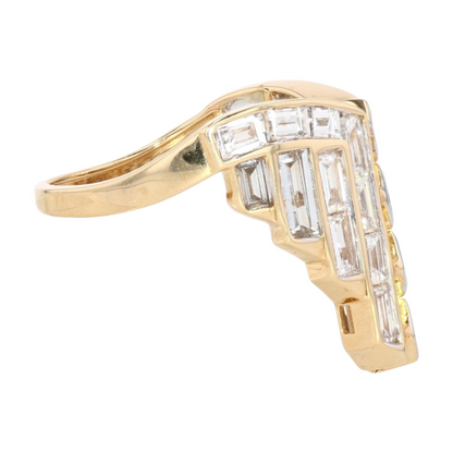 3 1/2 ctw 14K Yellow Gold Lab Grown Diamond Fashion Ring