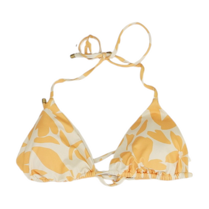 Yellow Print Swim Top