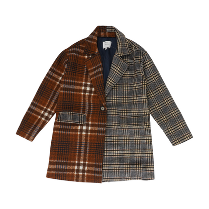 Multi Plaid Coat
