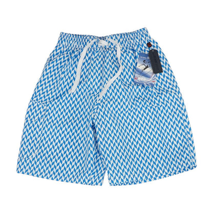 Blue Geometric Board Shorts
