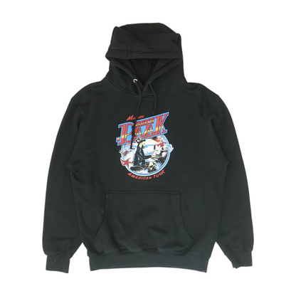 Black Solid Hoodie Pullover
