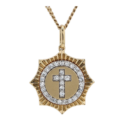 1/6 ctw Sterling Silver Lab Grown Diamond Pendant Necklace