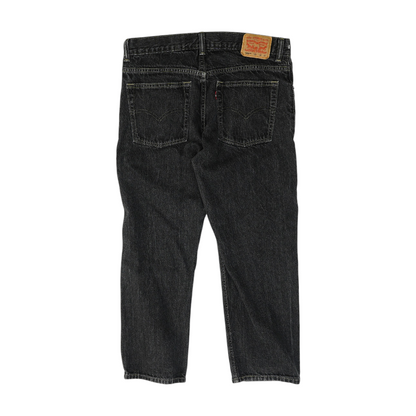 505 Black Straight Jeans