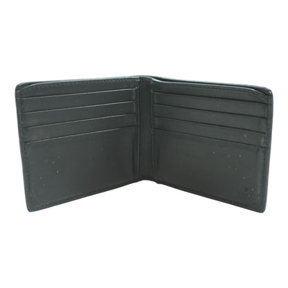 Black Guccisima Bi-Fold Leather Wallet