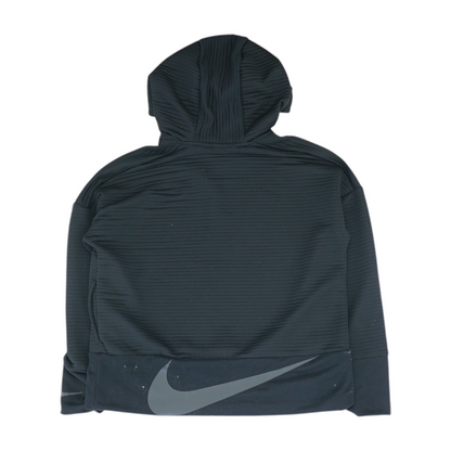 Black Solid Hoodie Pullover