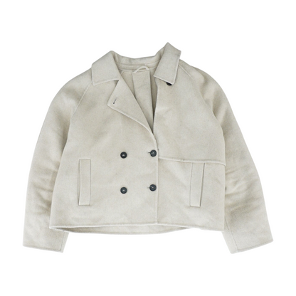 Beige Solid Jacket