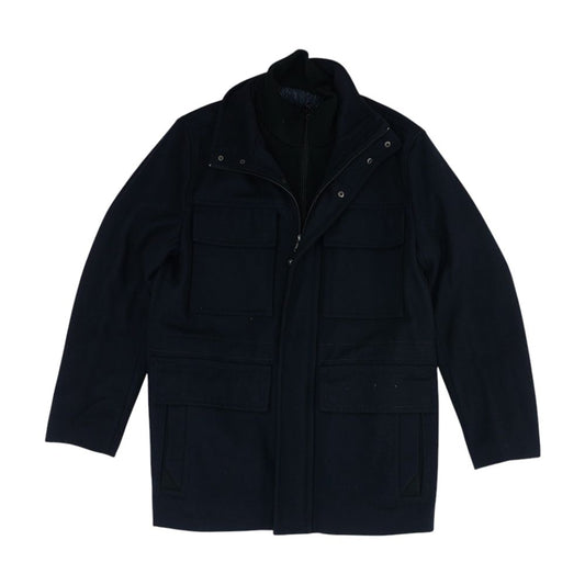 Navy Topcoat Coat