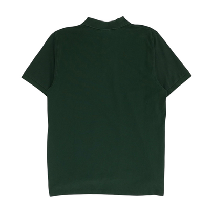 Green Solid Short Sleeve Polo