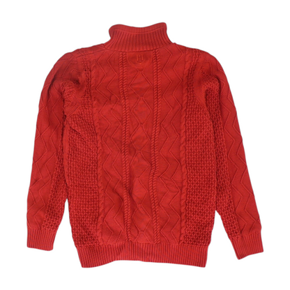Red 1/4 Zip Sweater