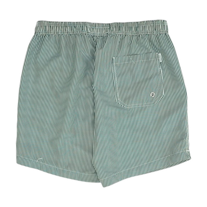 Green Striped Swim Bottom