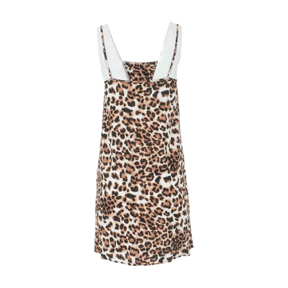 Brown Animal Print Mini Dress