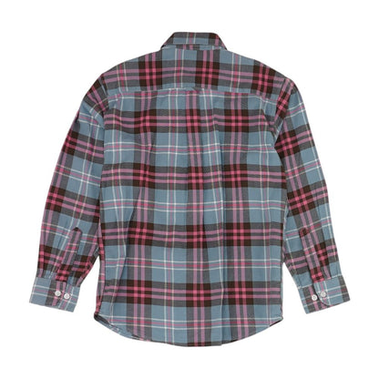 Multi Plaid Long Sleeve Button Down