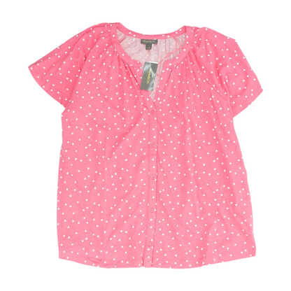 Pink Polka Dot Blouse
