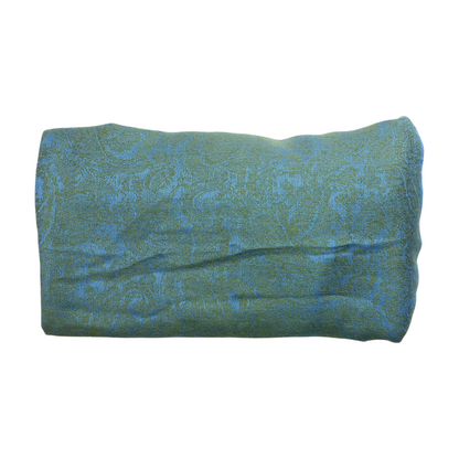 Blue Graphic Cashmere Blend Scarf