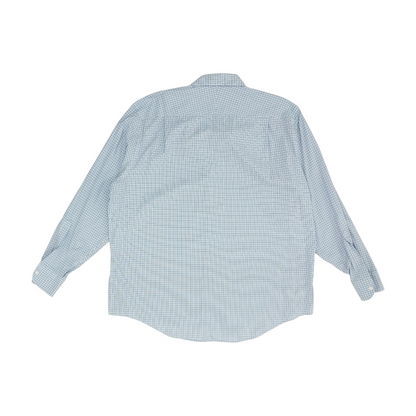 White Check Long Sleeve Button Down