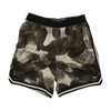 Gray Abstract Active Shorts