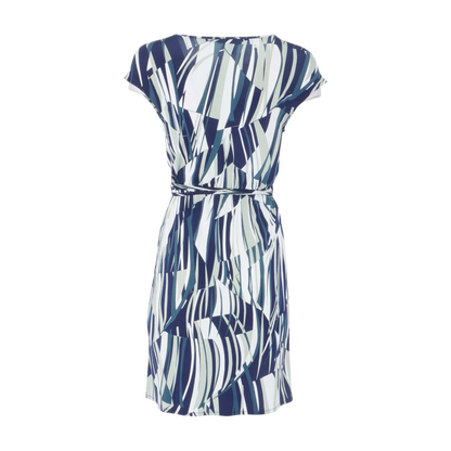 Navy Print Mini Dress