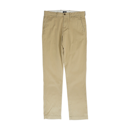 Beige Straight Pants