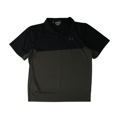 Black Color Block Short Sleeve Polo